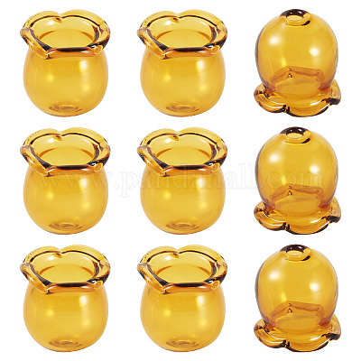 10 шт. стеклянные колпачки для изготовления колокольчиков GLAA-BY0001-05D-1