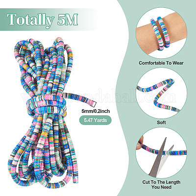 5 м шнур с эластичной обмоткой в этническом стиле&nbsp;OCOR-TA0002-44A-1