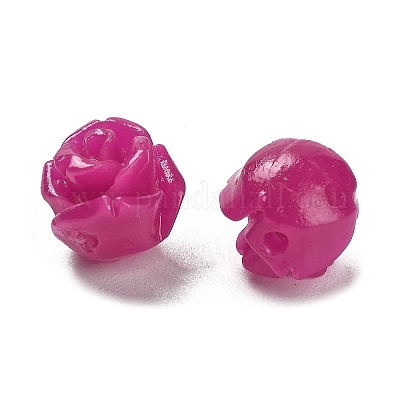 Резные бусины из синтетического коралла&nbsp;CORA-H003-01B-26-1