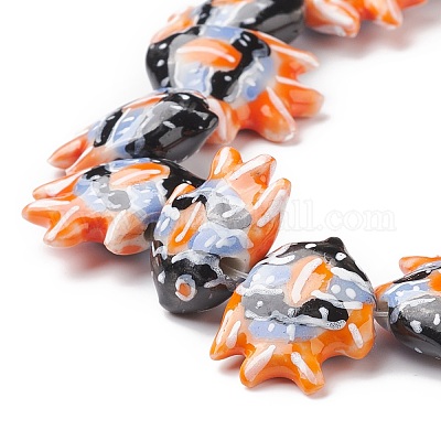 Фарфоровые бусины ручной работы&nbsp;PORC-G002-54I-1