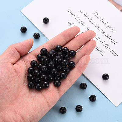 Непрозрачные акриловые бусины MACR-S370-C10mm-S002-1