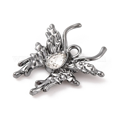 Латунные микропаве прозрачные подвески с фианитом ZIRC-I067-03B-01-1