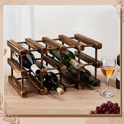 Деревянный стеллаж для хранения вина&nbsp;ODIS-WH0043-233A-1