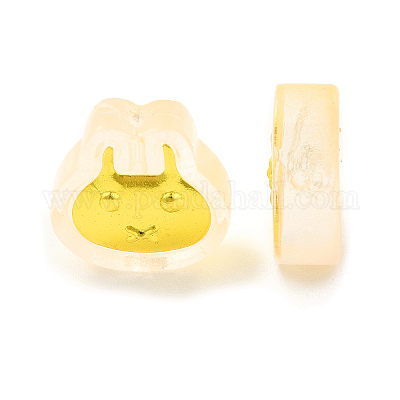 Спрей окрашены прозрачные стеклянные бусины GLAA-J102-08-1