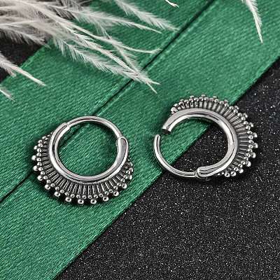 Серьги-кольца из хирургической нержавеющей стали 316&nbsp;EJEW-G416-33AS-1