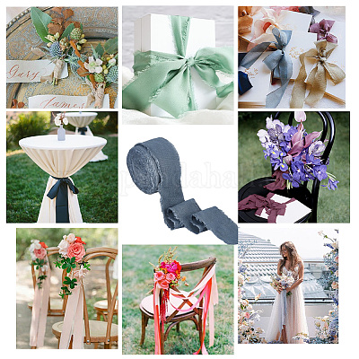 10 ярд потрепанной ленты из мешковины&nbsp;OCOR-WH0093-09A-1