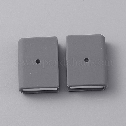 Силиконовые бусины в форме книги&nbsp;LS-SIL-WH0002-93N-1