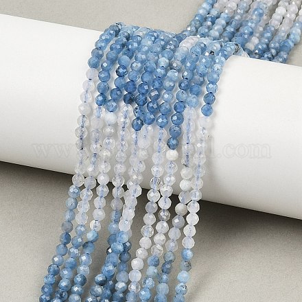Природные Аквамарин бисер нитей&nbsp;G-C226-B03-3mm-1