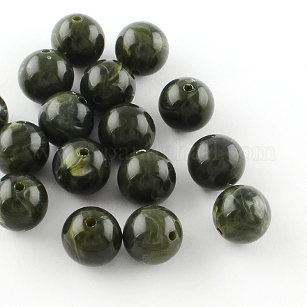Акриловые шарики Gemstone имитация&nbsp;OACR-R029-10mm-20-1