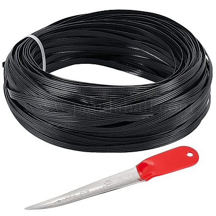 Круглые пластиковые плетеные полоски из ротанга&nbsp;FIND-BC0013-78-1