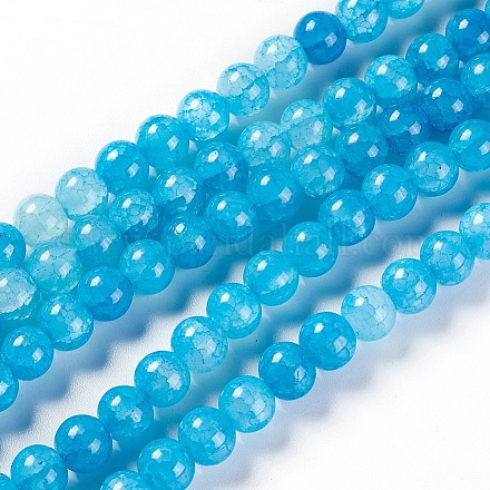 Стеклянные бусины кракле&nbsp;LS-CCG-L002-B-17-1