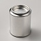 Iron Empty Paint Can with Lid, Column, Platinum, 66x54mm, Inner Diameter: 38mm