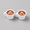 Mini Resin Imitation Coffee Cup, for Dollhouse Decorations, Chocolate, 14x23x18mm