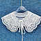 Detachable Polyester Embroidery Lady's Collars, Mini Cape, Garment Accessories, Flower, 450x150mm