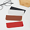 4Pcs 4 Colors Imitation Leather Slip-in Glasses Case, for Eyeglass, Sun Glasses Protector, Multifunctional Storage Bag, Mixed Color, 170x80x3mm, 1pc/color