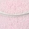 10G Cylinder Seed Beads, Frosted AB Colors, Round Hole, Uniform Size, Pink, 2x1.5mm, Hole: 0.8mm