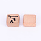 Alloy Enamel Beads, Rectangle with Twelve Constellations, Sagittarius, 8.5x9.5x5.5mm, Hole: 2.5mm