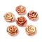 Synthetic Coral Dyed Carved Beads, Flower, Tomato, 24x23.5x15mm, Hole: 1.8mm