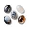 Natural Dendritic Agate Cabochons, Half Oval, 15.5~16x11.5~12x6mm