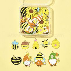44 шт. 14 стиля эмалевые подвески из сплава с пчелиной тематикой&nbsp;FIND-FS0004-45