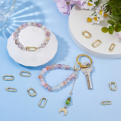 12 шт. 3 стиля латунных пружинных затворных колец&nbsp;KK-HS0015-32