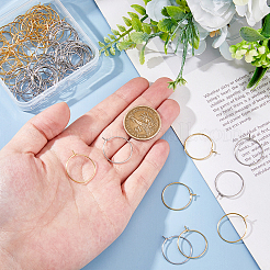 80 шт. 2 цвета фурнитура для сережек-колец из хирургической нержавеющей стали 316&nbsp;STAS-DC0016-50B