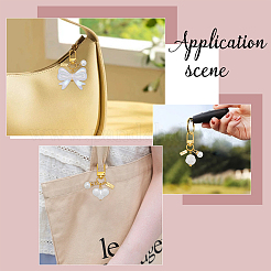 6 шт. 3 стиля подвесных украшений из искусственного жемчуга и акрила&nbsp;HJEW-WR00015