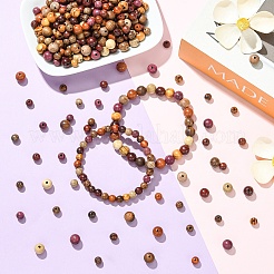 160 шт. 8-х цветные бусины из натурального дерева&nbsp;WOOD-YW0001-88