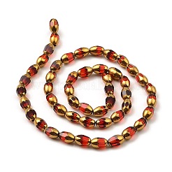 Граненые нити гальванических стеклянных бусин&nbsp;EGLA-P051-04A-A01