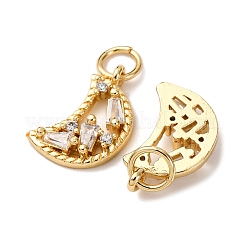 Латунные подвески из прозрачного кубического циркония&nbsp;KK-A270-08G