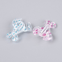 Печатные прозрачные акриловые бусины&nbsp;TACR-T029-10M