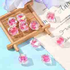 10 шт. двухцветные радужные переливающиеся акриловые бусины с УФ-покрытием&nbsp;TACR-YW0002-33B