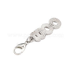 Подвесные украшения из эмалевого сплава со словом «бу»&nbsp;HJEW-JM04368