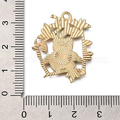 Подвески из эмали и сплава с покрытием на тему панды&nbsp;ENAM-S021-08G-D