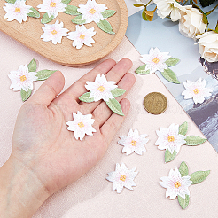 20 шт. 2 стиля цветочной вышивки тканью пришивные аппликации&nbsp;PATC-FH0001-20