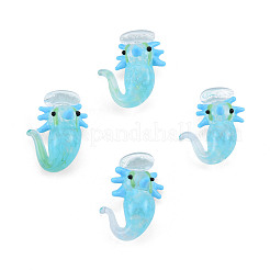 Ручной работы ухабистым Шарики Lampwork&nbsp;LAMP-N029-022A