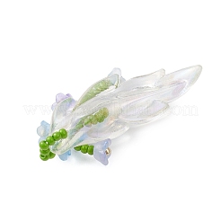 Подвески в виде веток лилии из стеклянных бус&nbsp;PALLOY-MZ00900-03