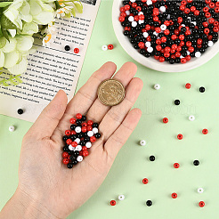 3 цвет непрозрачных акриловых бусин&nbsp;MACR-SP0001-94A