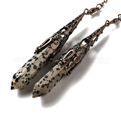 Большие подвески с маятником из смешанных драгоценных камней и стекла&nbsp;G-H285-06R