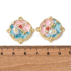 Подвески из эмалевого сплава легкого золота&nbsp;ENAM-B028-38KCG-05