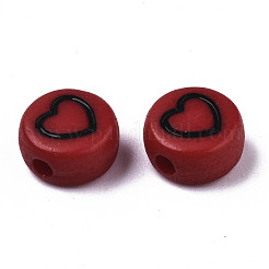 Непрозрачные акриловые бусины&nbsp;X-MACR-N008-33