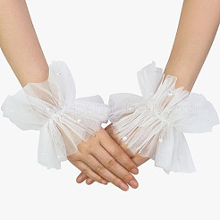 Нейлоновые длинные перчатки без пальцев&nbsp;AJEW-WH0009-83B