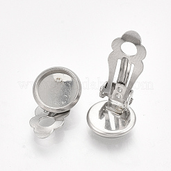 Фурнитура для сережек-клипс из нержавеющей стали 201&nbsp;X-STAS-S079-81B