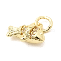 Подвески из латуни с прозрачным фианитом&nbsp;KK-G554-16G