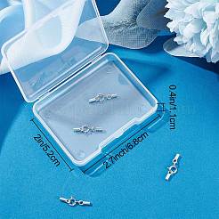 4 комплект из 925 застежек-колец из стерлингового серебра&nbsp;STER-BBC0001-45A