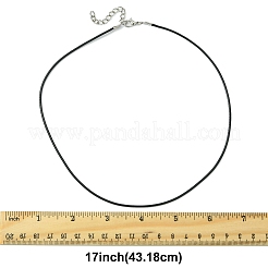 Изготовление ожерелья из черного вощеного шнура 36 шт.&nbsp;NCOR-FS0001-05P