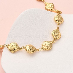 Женские ожерелья-цепочки из нержавеющей стали 304 с клубничным звеном&nbsp;NJEW-G178-15G