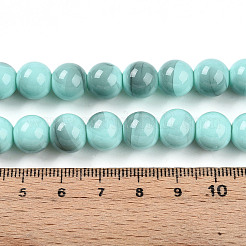 Выпечка окрашенные стеклянные бусины&nbsp;X1-DGLA-N013-10mm-04