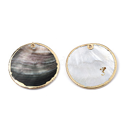 Оболочки губ натуральный черный подвески&nbsp;SSHEL-N034-127B-01LG