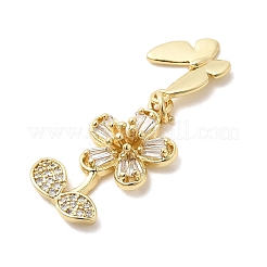 Латунные микро проложить кубического циркония подвески&nbsp;KK-H529-37G